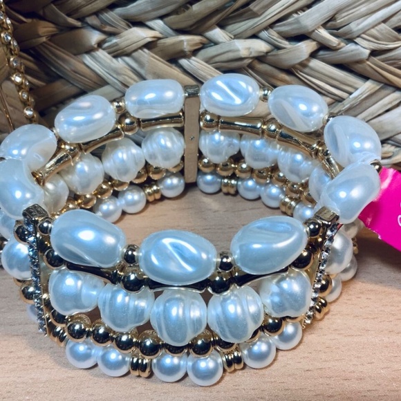 Lilly Pulitzer BRACELET NWT PEARL KISMET BEADED ⭐️  Stretch STUNNING!  ⭐️ - Picture 9 of 13